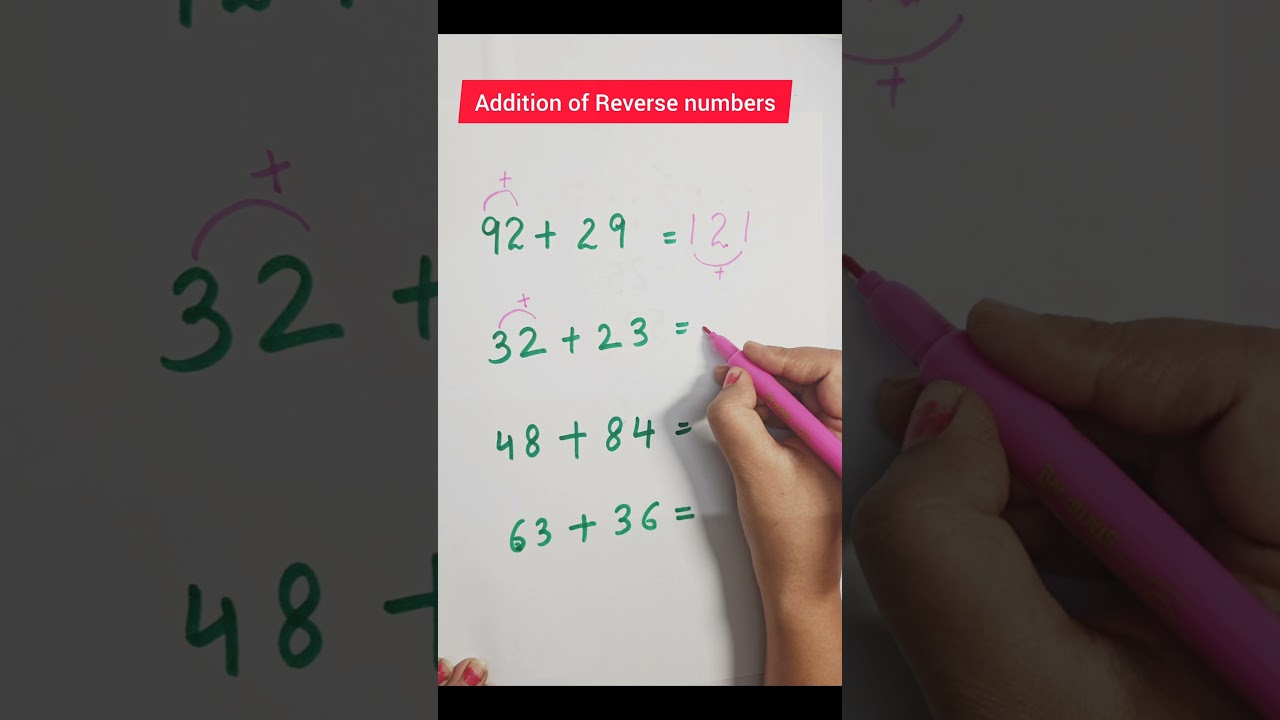 Addition of Reverse Numbers | Math Puzzle & Tricks
