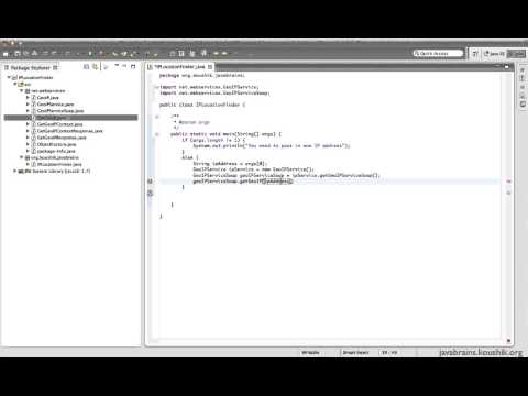 SOAP Web Services 04 - Writing a Web service Client: Calling the Service