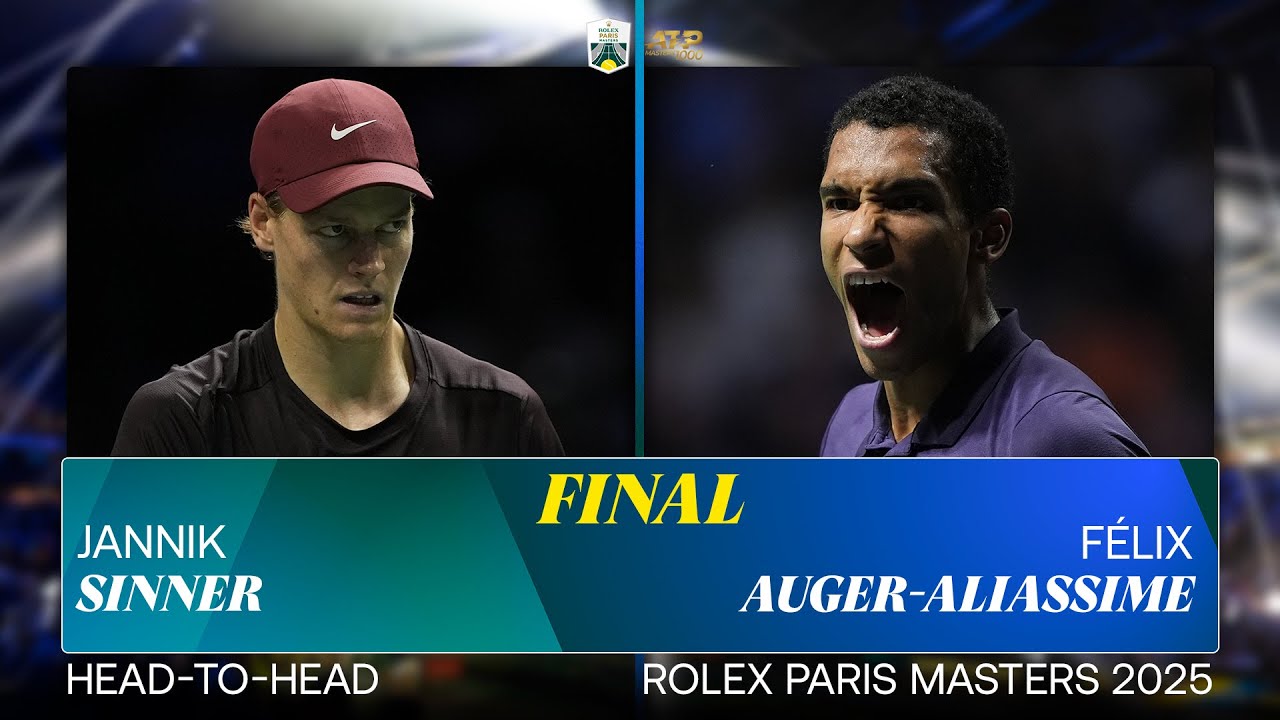 Félix Auger-Aliassime vs Jannik Sinner | Exciting Match Highlights at Rolex Paris Masters 🎾