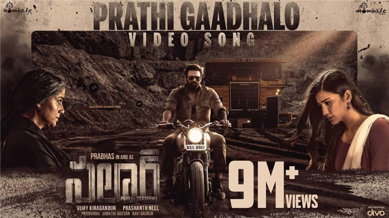 Prathi Gaadhalo - Exciting Video Song from Salaar 🎬