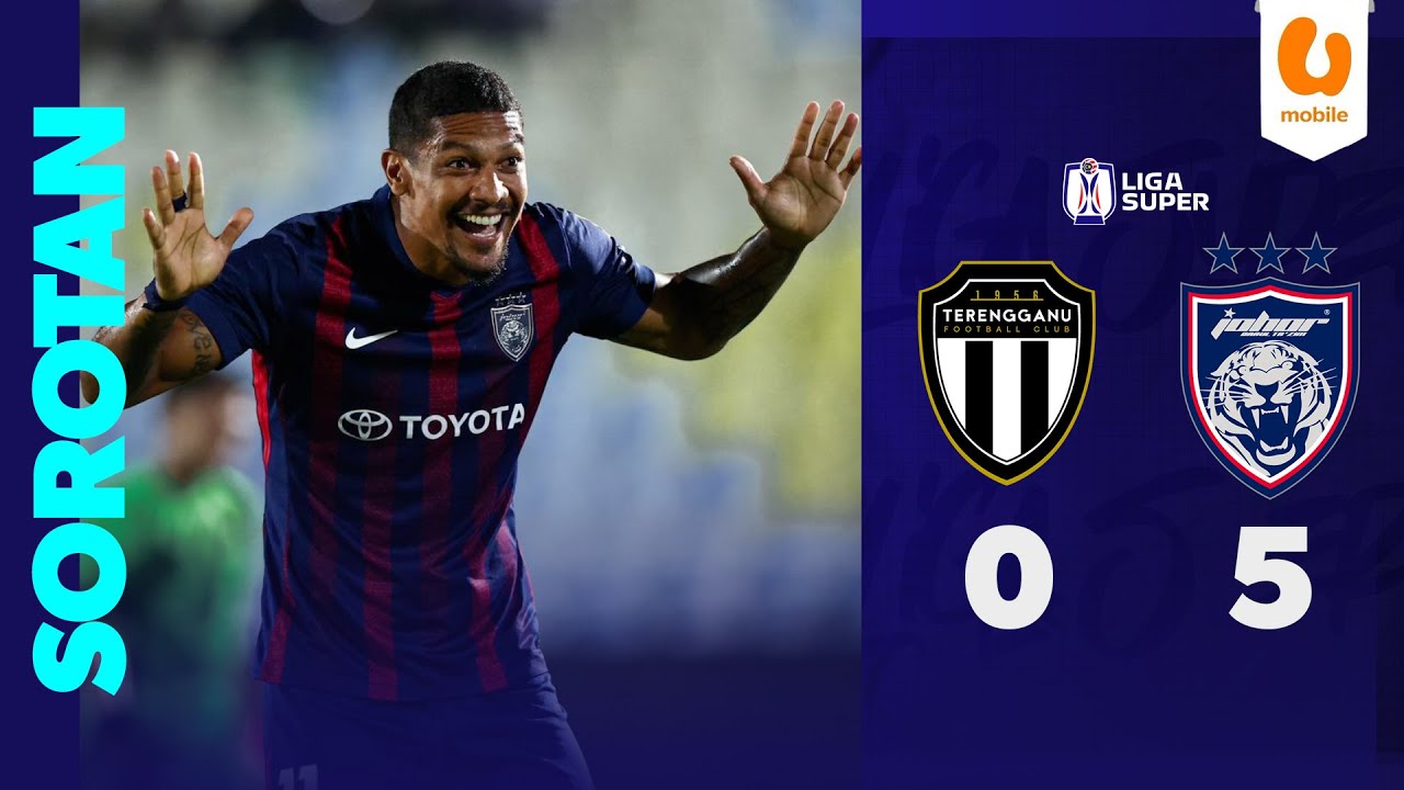 Johor Darul Ta'zim Dominates Terengganu FC 5-0 | Liga Super 2025/26 Highlights ⚽