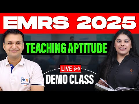 📘 Levels of Teaching Explained / EMRS–2025 Teaching Aptitude / KnowledgeGate Live 4:00 PM