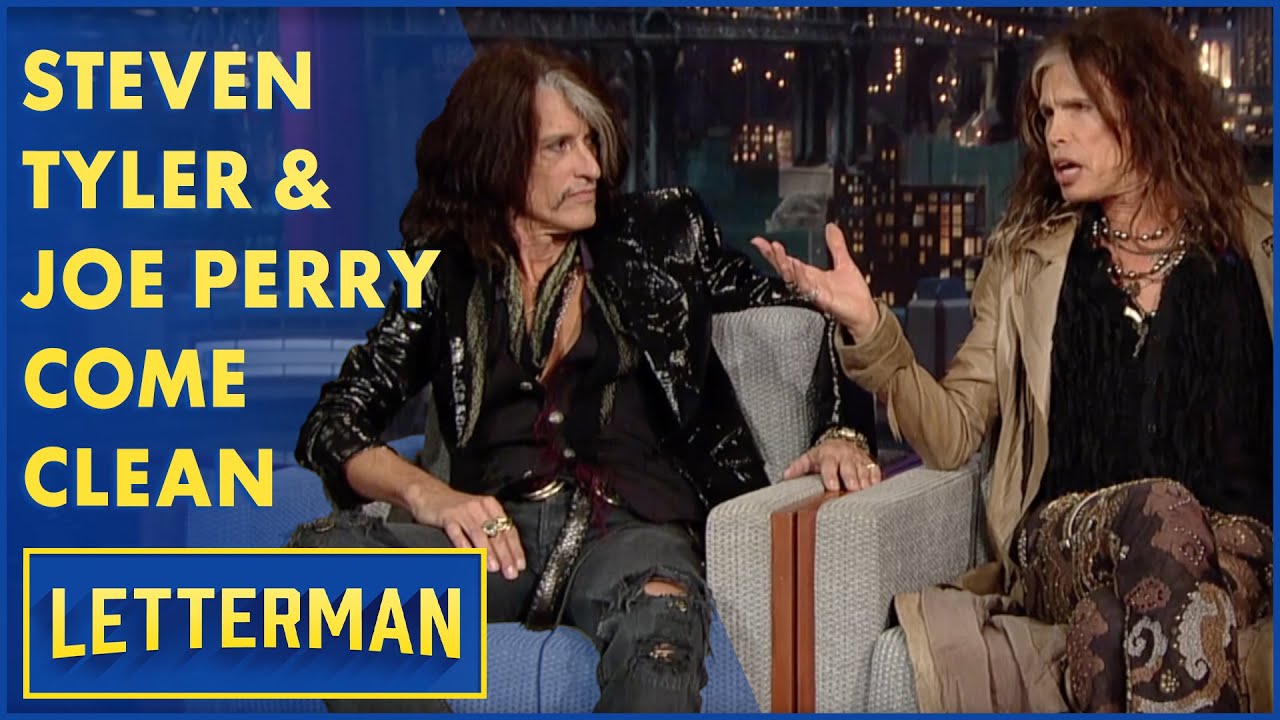 Steven Tyler & Joe Perry Celebrate Life on Letterman 🎸