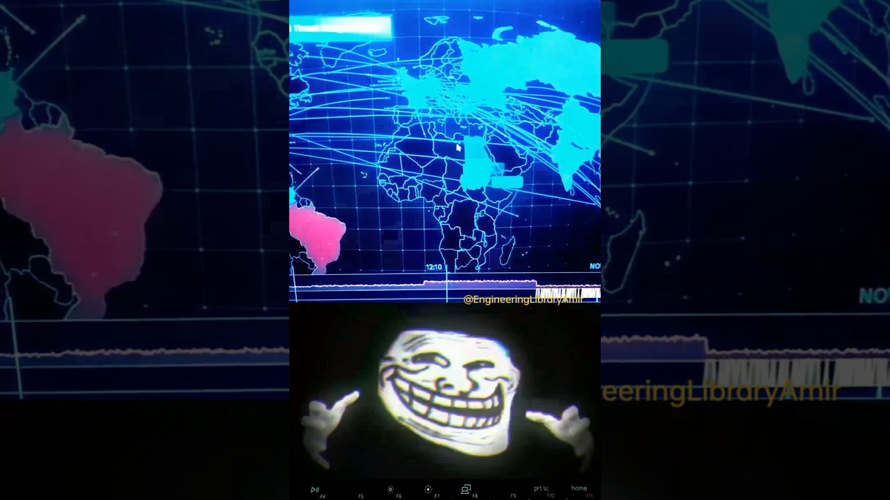 Cyber Attack Map 🤯 #ai #cyberattack #cyber