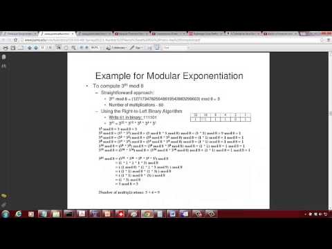 Modular Exponentiation