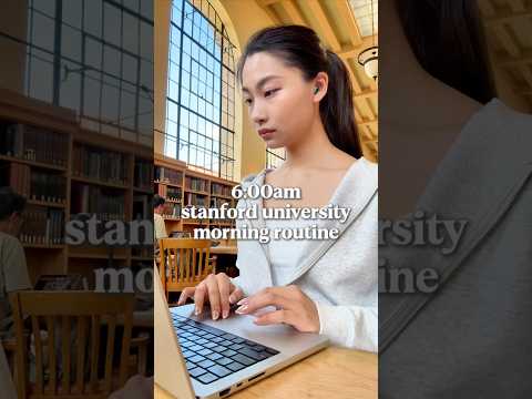 6:00AM Stanford University Morning Routine π« #college #vlog #studywithme #productivity #studytips