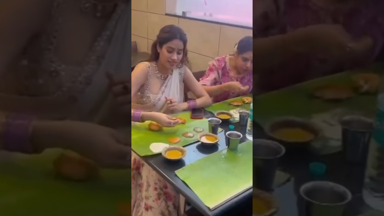 Janhvi Kapoor Enjoys Her Late Mom Sridevi’s Favorite South Indian Food 🍛