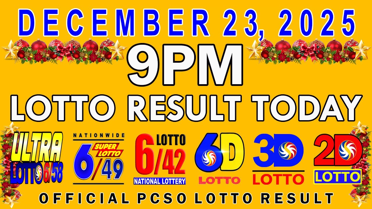 December 23, 2025, 9PM Lotto Results 🎟️