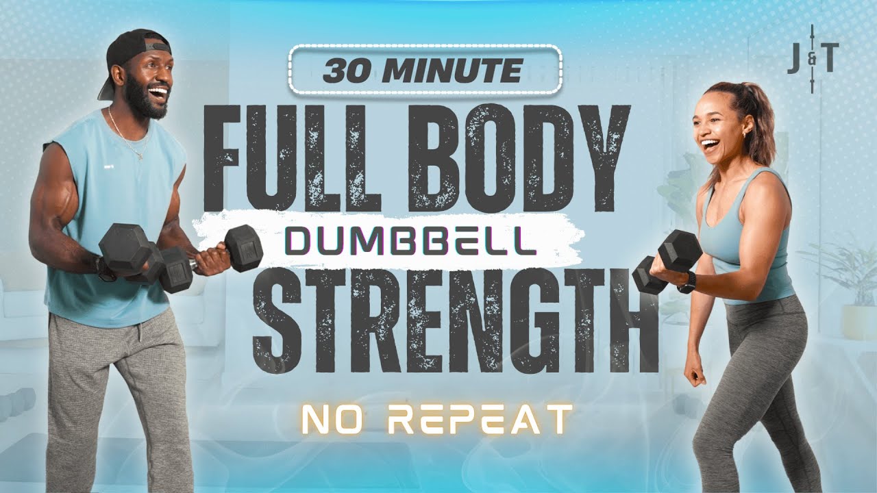 30-Minute Full Body Dumbbell Strength Workout for Muscle Building