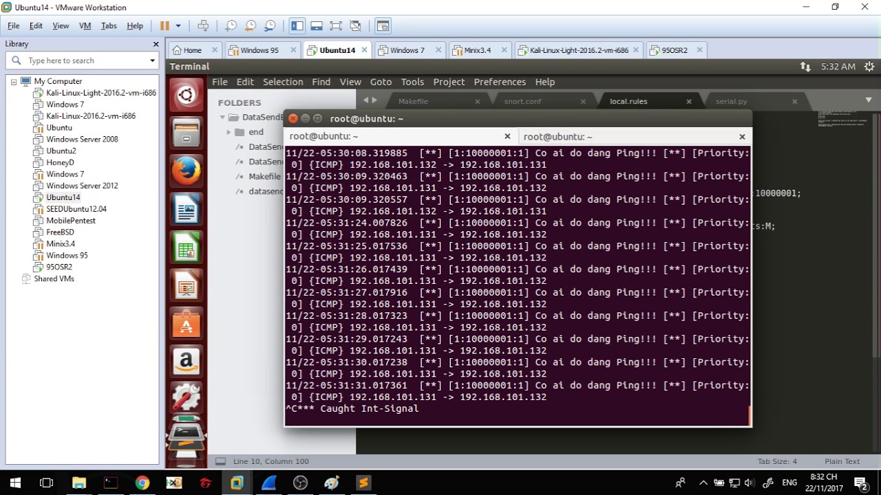 Teardrop Attack Exploit on Windows 95 OSR2.0 with Snort IDS Detection