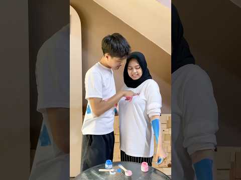 Bikin baju couple sendiri💕 tag pasangannya🥰 #pasutri #couple #bucin #diy #fyp