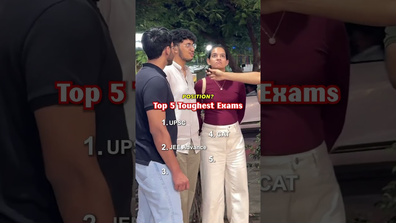 Top 5 India's Top 5 Toughest Exams 💪