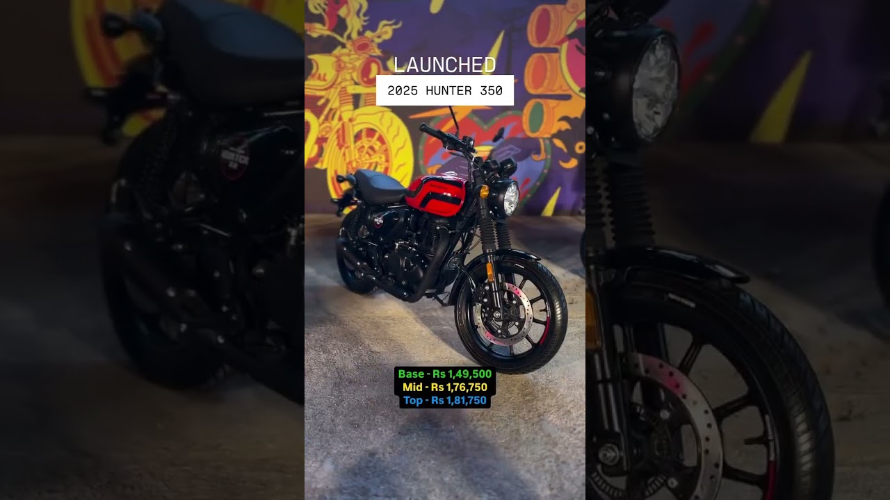 2025 Royal Enfield Hunter 350 Launched at Rs 1.49L