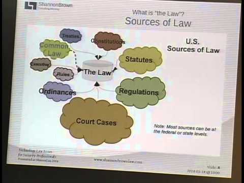 ShmooCon 2014: Technology Law Issues for Security Professionals