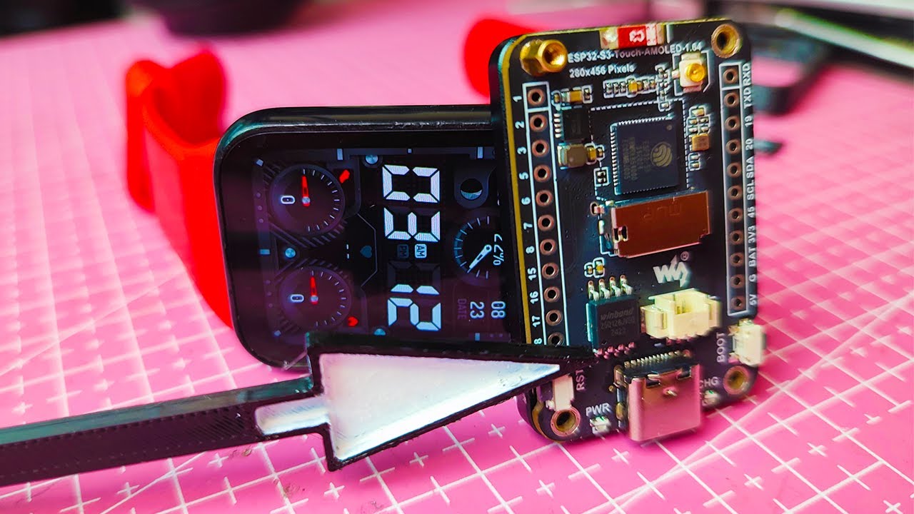 Смарт часы сделай сам? Обзор на Waveshare ESP32S3 OLED 1.64