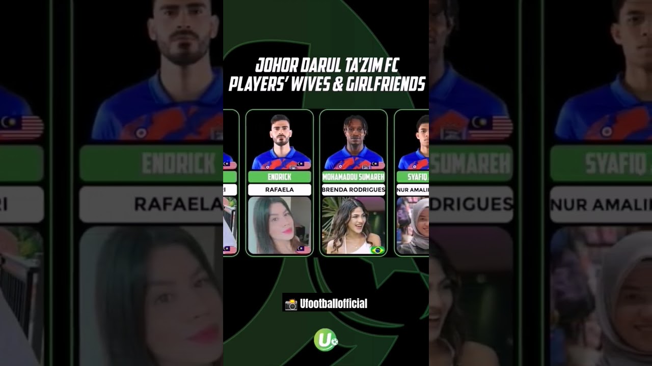 Pemain JDT & Isteri/Teman Wanita 2023: Siapa Mereka? ⚽