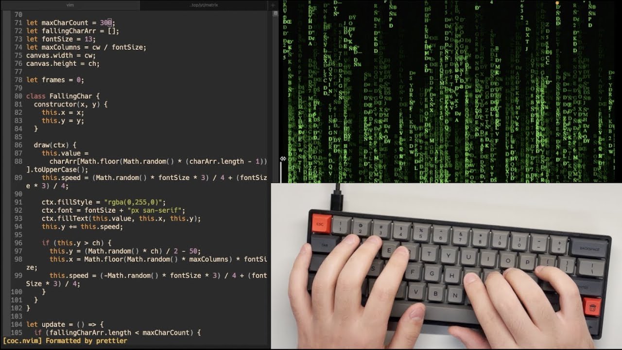 ASMR Coding in VIM – No Talking 🤫