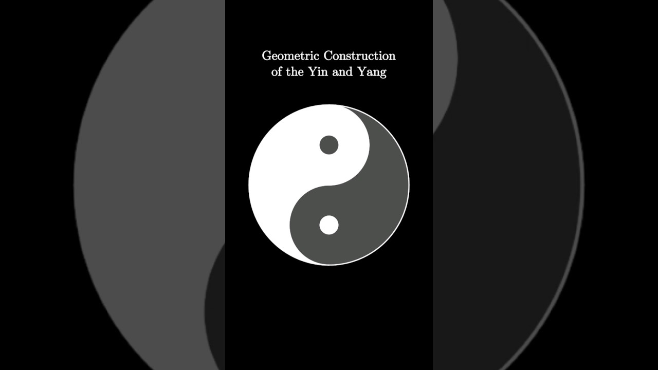 Learn to Create the Yin and Yang Symbol with Simple Geometry ✨