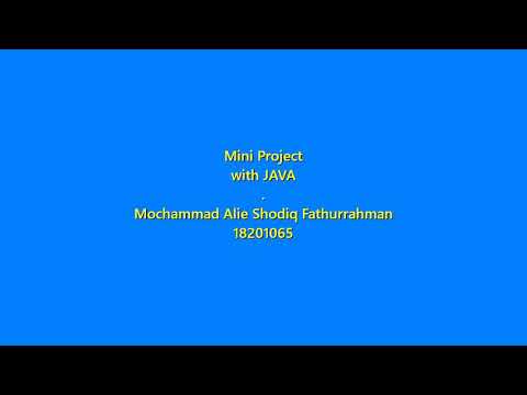 Java Mini Project