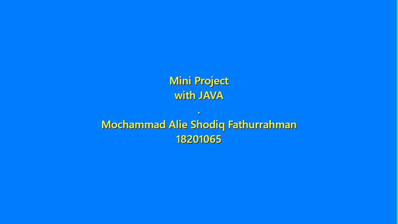 Java Mini Project Ideas