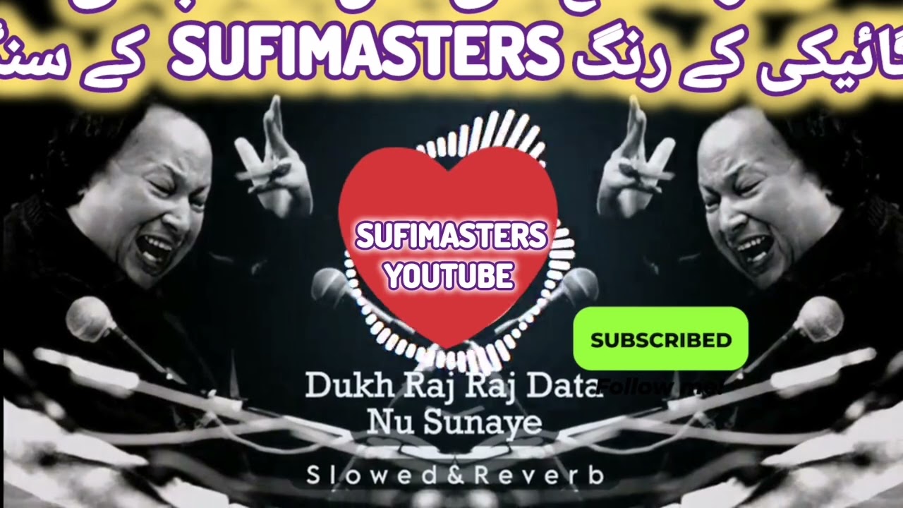 Nusrat Fateh Ali Khan's Soulful Qawwali 'Dukh Raj Raj Data Nu' 🎶