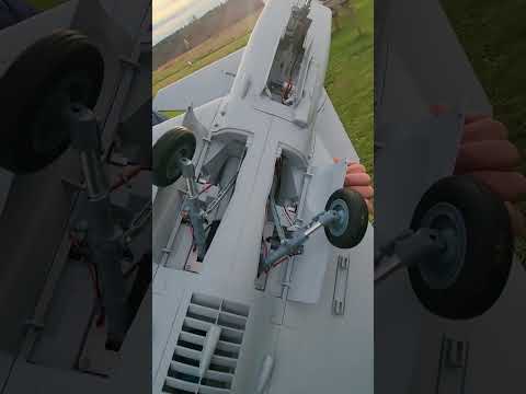 Freewing 90mm J10 gear demonstration #rc #rcplane