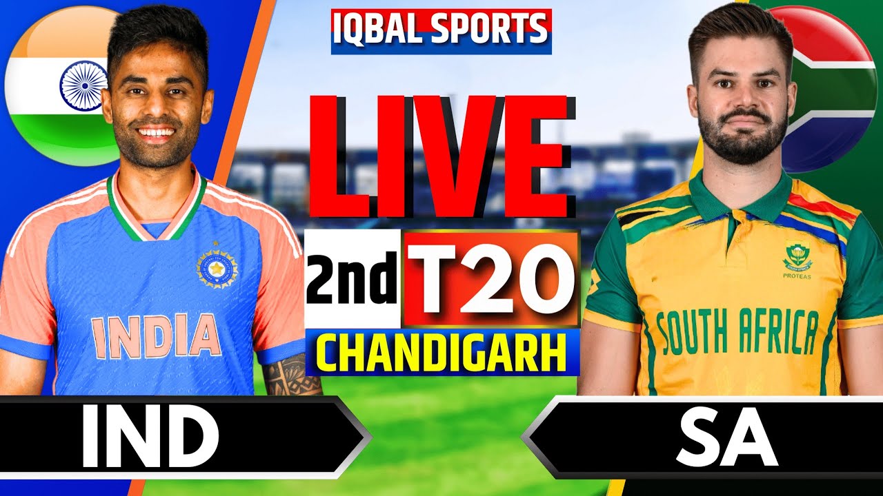 🔴Live: India vs South Africa, 2nd T20 | Live Cricket Match Today | IND vs SA Live | Iqbal Sports
