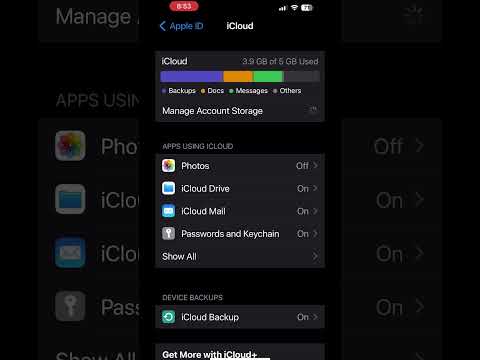 Never pay for iCloud backup storage again! backup in 5gb limit for free! #shorts #shortvideos