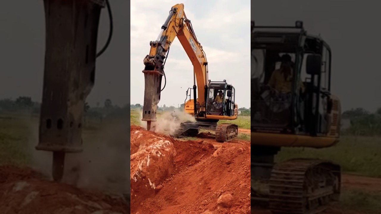 Rock vs Excavator: Epic Showdown 🪨