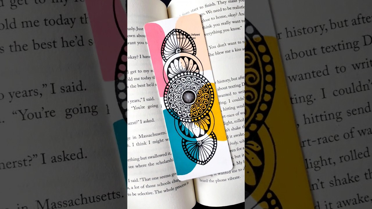 Create a Beautiful Boho Mandala Bookmark ✨