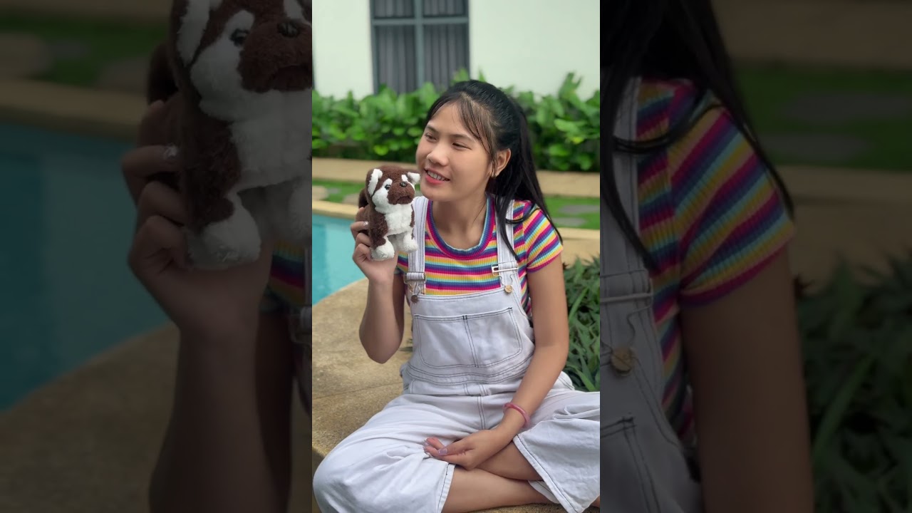 LNS - Singing Showdown with a Puppy || Girl and Puppy Duet! 🎤🐶 #shorts