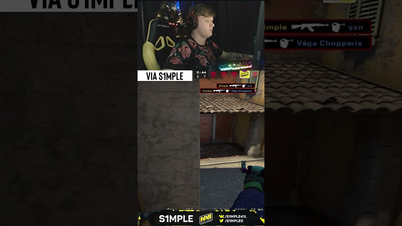 s1mple's Epic 1v5 Clutch in CS:GO🔥