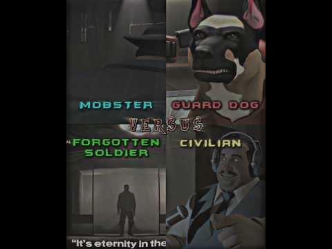 The Mobster Vs Civilian Vs Guard Dog Vs Forgotten soldier | #vs #edit #tf2 #teamfortress2 #shorts