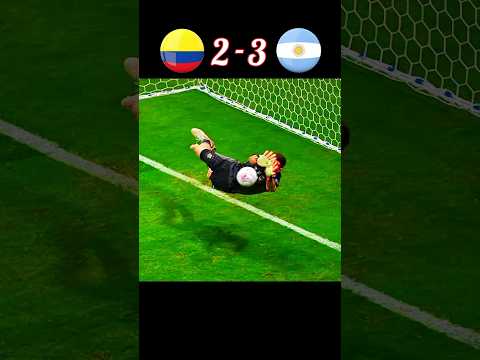 Argentina vs Colombia Penalty Shootout 2021 🔥🔥 #shorts