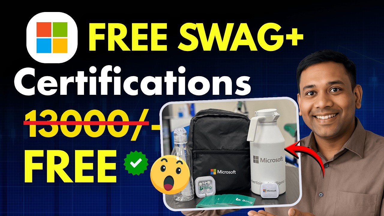 Free Microsoft Certification & Swags | ₹13,000+ Value 🎓