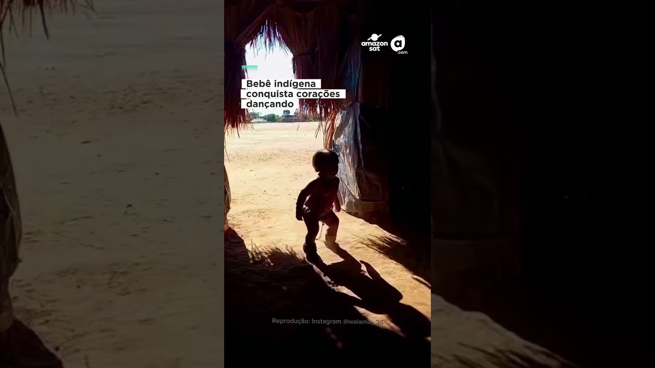 Bebê indígena encanta ao dançar 💚
