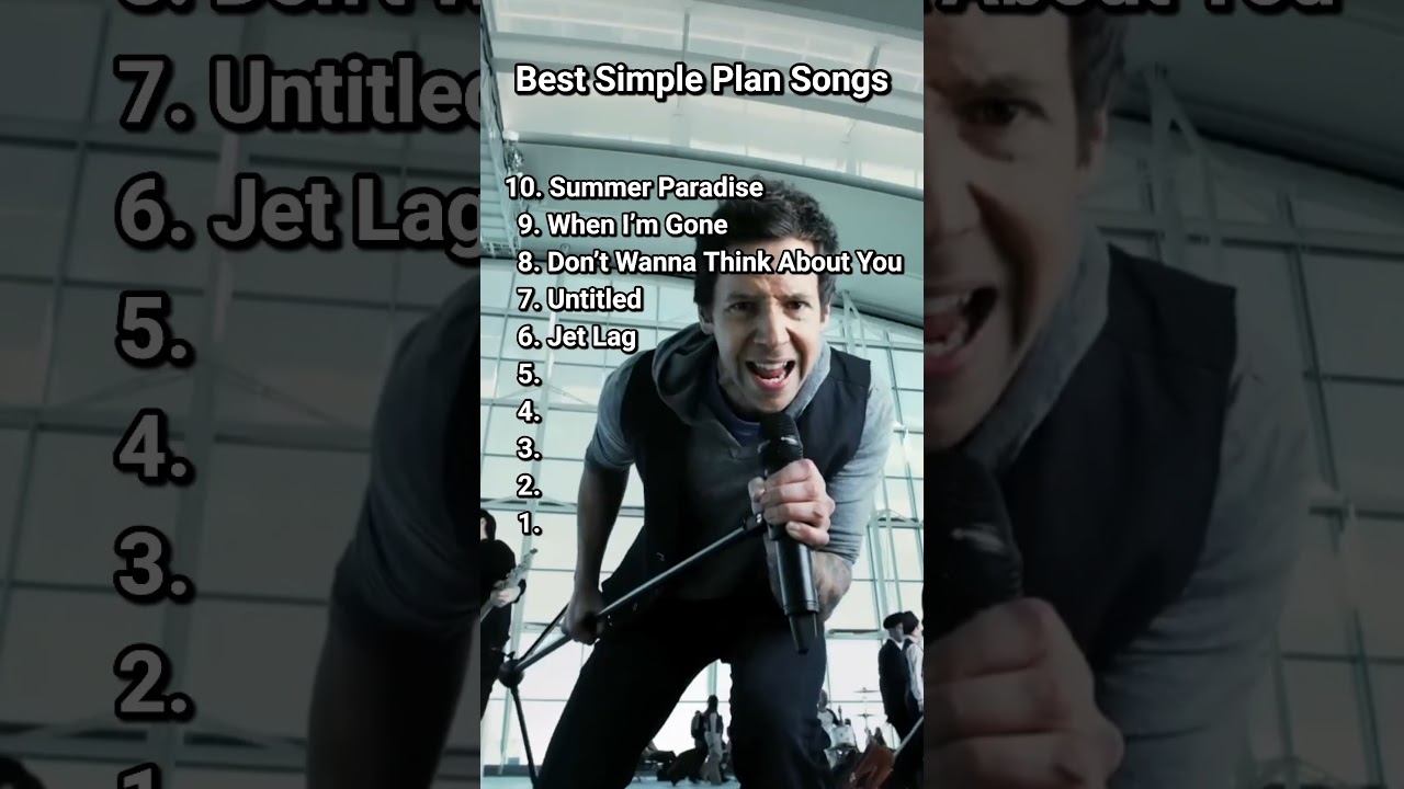 Top 10 🎸 Top 10 Must-Listen Simple Plan Songs You Can't Miss!