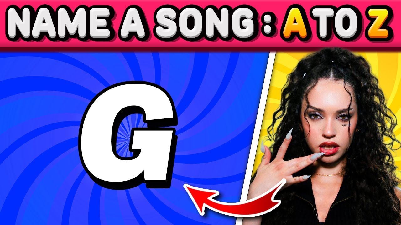 A to Z Song Challenge 🎶 | Music Quiz 2025