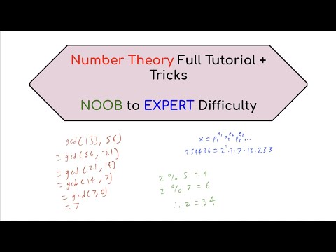 Number Theory for Competitive Programming | Topic Stream 9