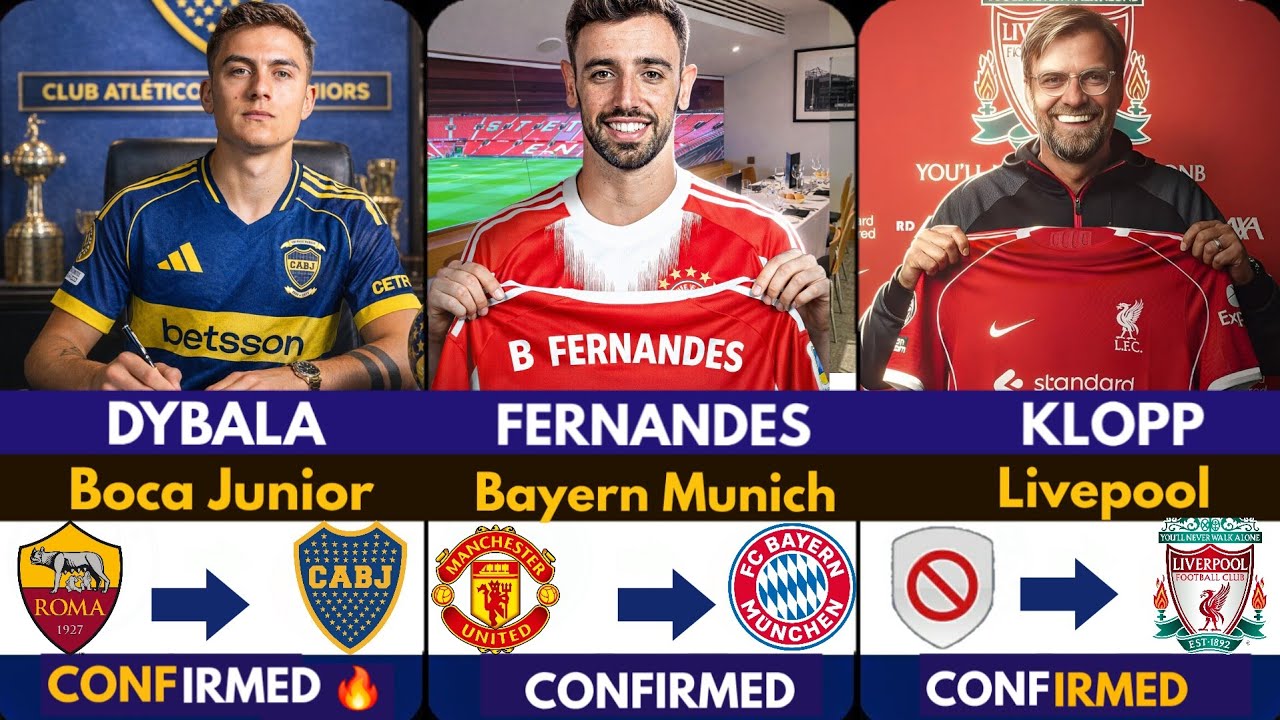 Latest Transfer News: Fernandes, Klopp, Dybala & More 🚨