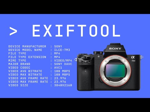 Using ExifTool to Extract Metadata from Video Files