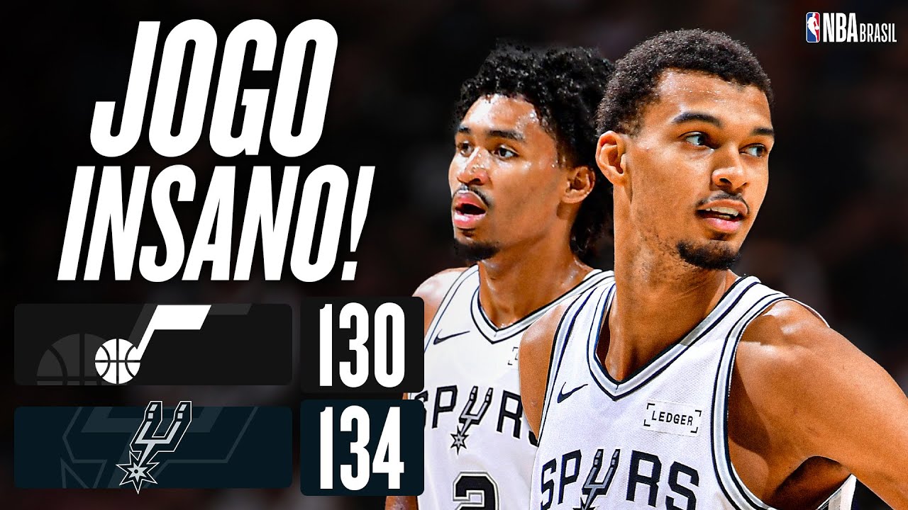 WEMBY dá espetáculo, e SPURS vencem JAZZ na prorrogação - Melhores Momentos