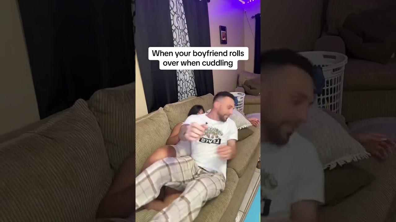 Boyfriend Rolls Over During Cuddles 🥰
