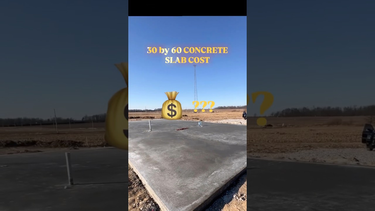 What our 30x60 Concrete Shop Pad Cost….#shopbuild #homesteading #cost