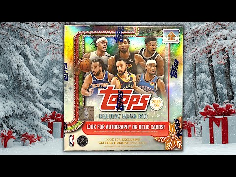 NEW 2025-26 TOPPS HOLIDAY NBA Basketball Cards Mega Box Opening!