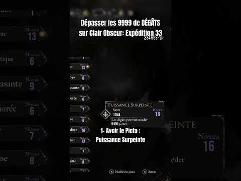 Dépasser les 9999 de DÉGÂTS sur Clair Obscur: Expédition 33 #clairobscur #expedition33 #astuce