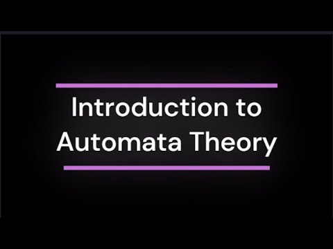 1.  Introduction to Automata Theory