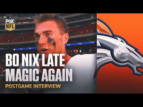 'We just did enough' 🙌 Bo Nix on DRAMATIC walk-off win over Texans