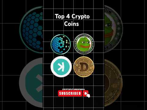 Top Four Crypto Coins #crypto #cryptocurrency #altcoins #memecoin #pepecoin #dogecoin #kaspacoin