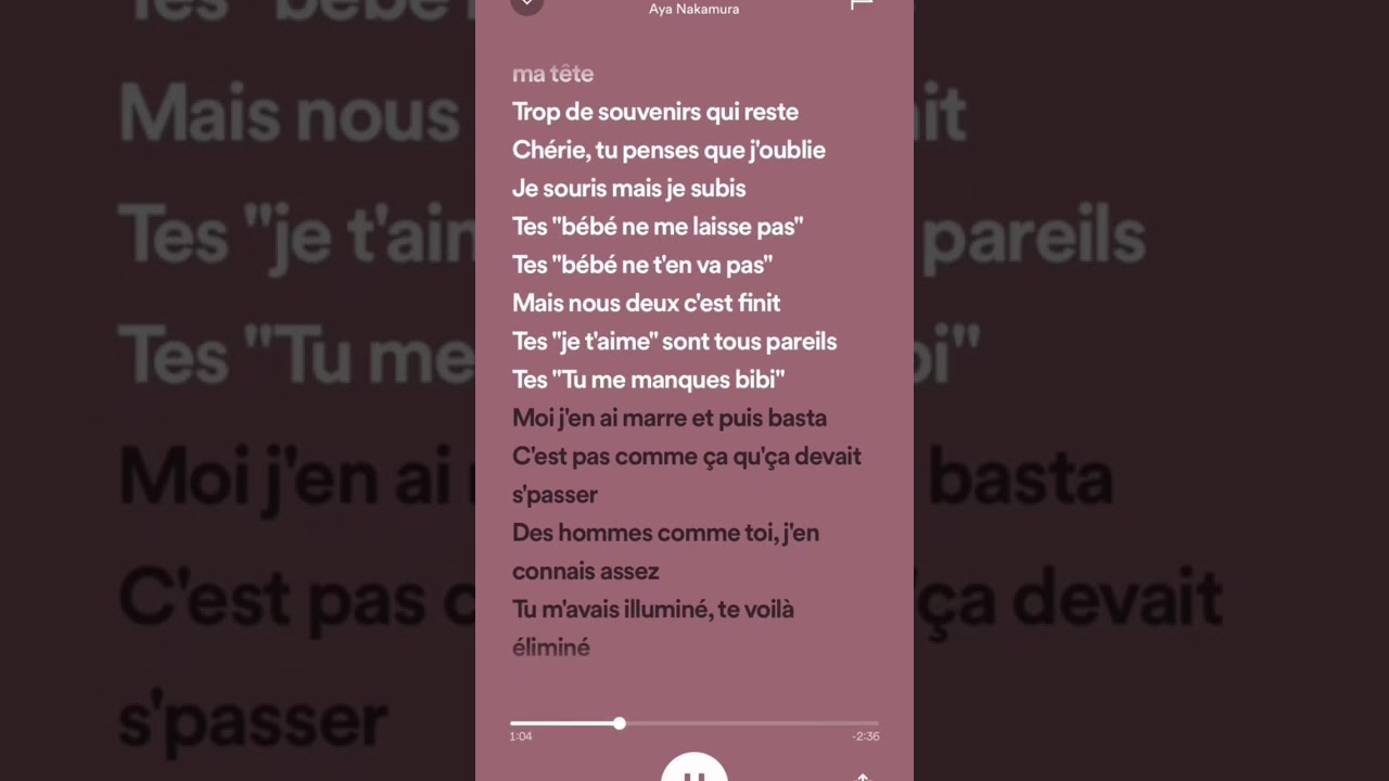 Aya Nakamura's Breakup 💔